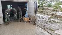 The National Army intervenes in Comrat to liquidate the consequences of the floods  