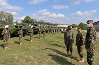 Activitatea Brigăzii ”Moldova”, în atenția ministrului Apărării și comandantului Armatei Naționale