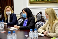 The new country representative of the UN Women organization in the Republic of Moldova, at the Ministry of Defense