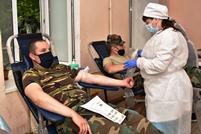 Militarii Armatei Naţionale au donat sânge în garnizoanele Bălţi, Chişinău şi Cahul