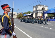Militarii Armatei Naţionale au marcat Ziua Independenţei Republicii Moldova