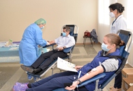 National Army Service Members donate blood (video)