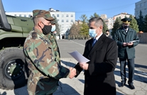 The National Army received a donation of equipment from the Federal Republic of Germany