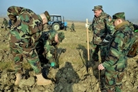 Militarii Armatei Naționale participă la Campania națională de înverzire a plaiului