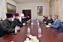 The visit of the Metropolitan of Chisinau and All Moldova, at the headquarters of the defense institution