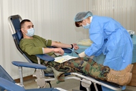 On the eve of winter holidays, the soldiers of the National Army donate blood and plasma