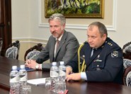 Minister of Defense, in dialogue with the Ambassador of Latvia