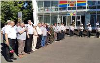 The military and civilian employees of the National Army commemorated the heroes who fell in the battles on the Varnita-Tighina plateau
