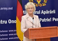 Colaborarea moldo-germană, în atenția miniștrilor apărării  Anatolie Nosatîi și Christine Lambrecht