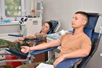 National Army soldiers donated blood in Balti, Chisinau and Causeni Garrisons