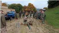 National Army service members, started the training at Hohenfels Training Area, Germany