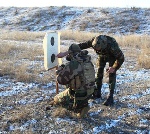 Military students train at the training grounds of the National Army