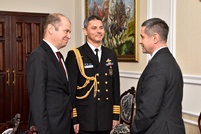 The new ambassador of the Republic of Turkey in Chisinau, visiting the Ministry of Defense