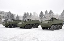 The National Army received the ”Piranha” type transporters