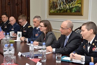 High-level American delegation visiting the Ministry of Defense