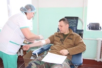 Blood donation campaign carried out in the National Army