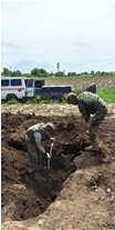 Ammunition arsenal discovered by military officers in Măgdăcești