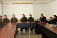 Soldiers from Hincesti Visited by Authorities and Parents