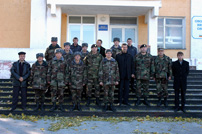 Soldiers from Hincesti Visited by Authorities and Parents