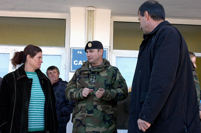 Soldiers from Hincesti Visited by Authorities and Parents