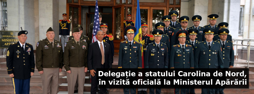 Delegație a statului Carolina de Nord, în vizită oficială la Ministerul Apărării