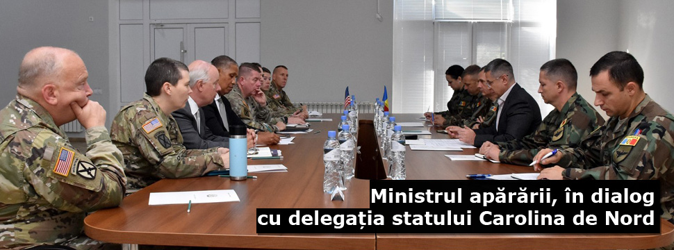 Ministrul apărării, în dialog cu delegația statului Carolina de Nord