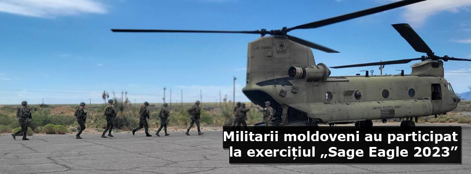 Militarii moldoveni au participat la exercițiul „Sage Eagle 2023”
